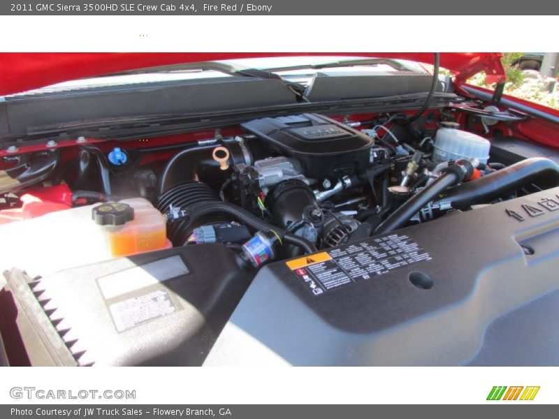 Fire Red / Ebony 2011 GMC Sierra 3500HD SLE Crew Cab 4x4