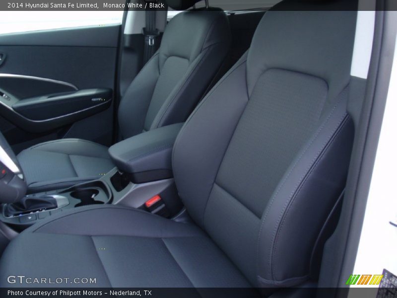 Monaco White / Black 2014 Hyundai Santa Fe Limited