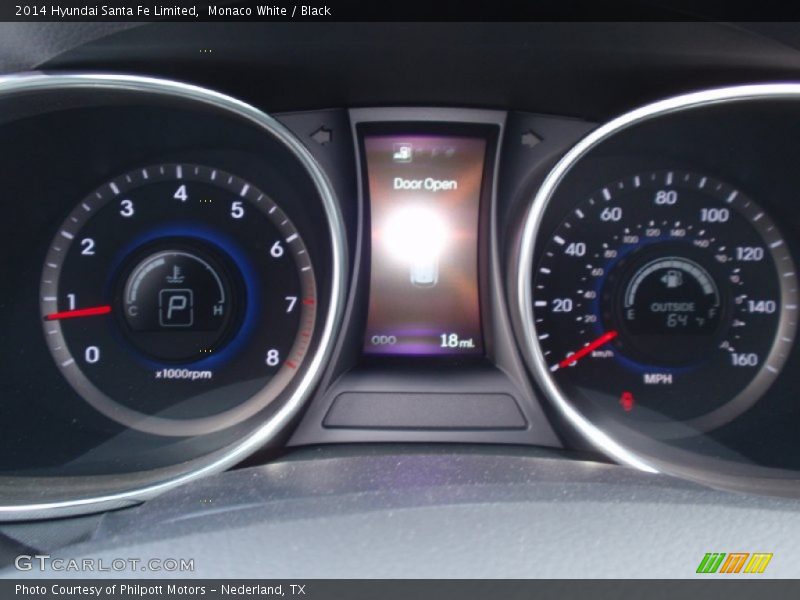 Monaco White / Black 2014 Hyundai Santa Fe Limited