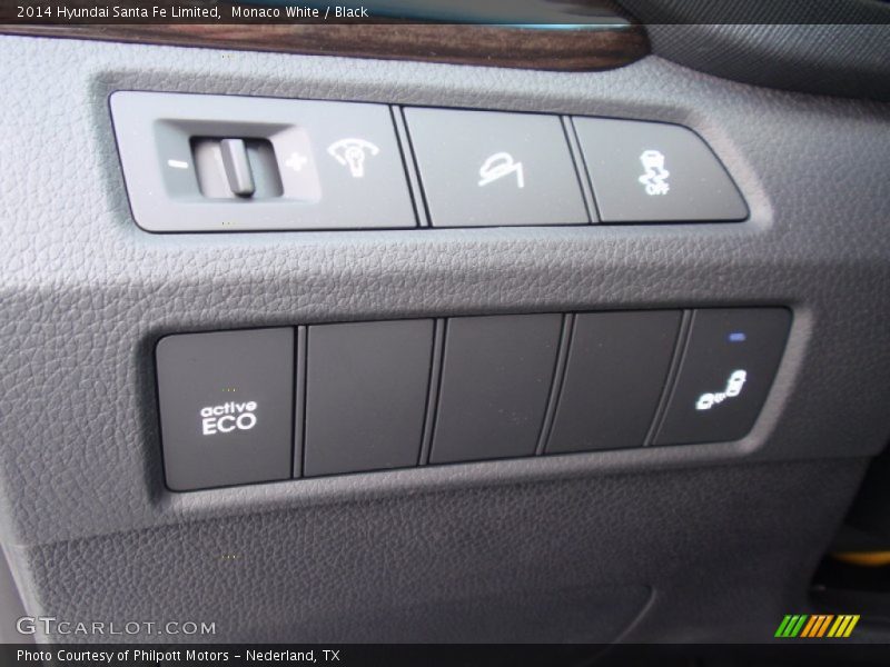 Monaco White / Black 2014 Hyundai Santa Fe Limited