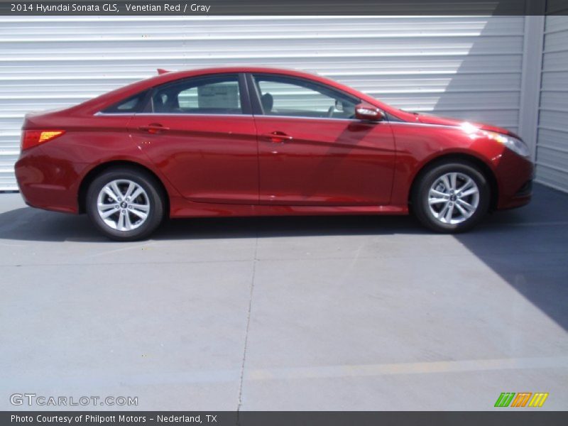 Venetian Red / Gray 2014 Hyundai Sonata GLS