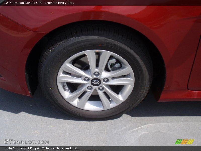 Venetian Red / Gray 2014 Hyundai Sonata GLS