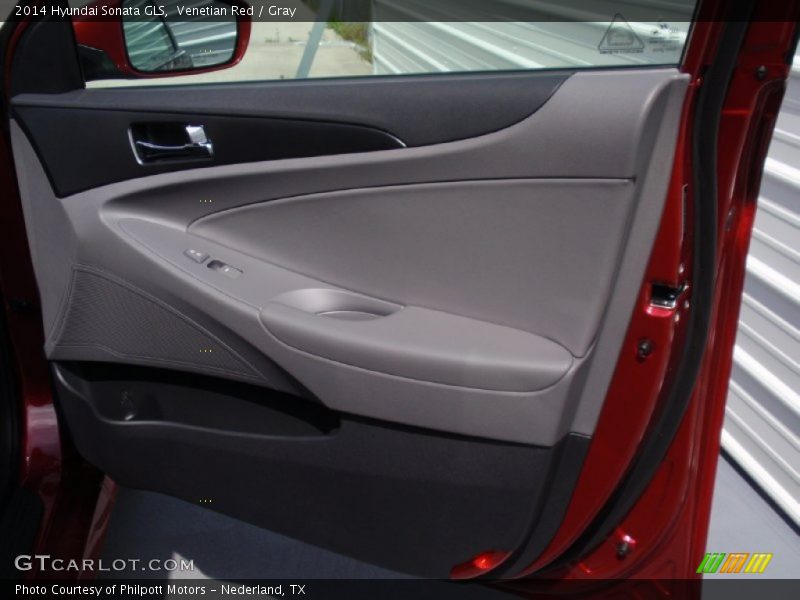 Venetian Red / Gray 2014 Hyundai Sonata GLS