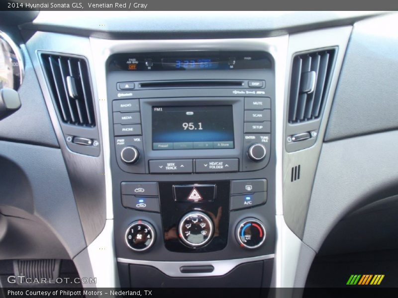 Venetian Red / Gray 2014 Hyundai Sonata GLS