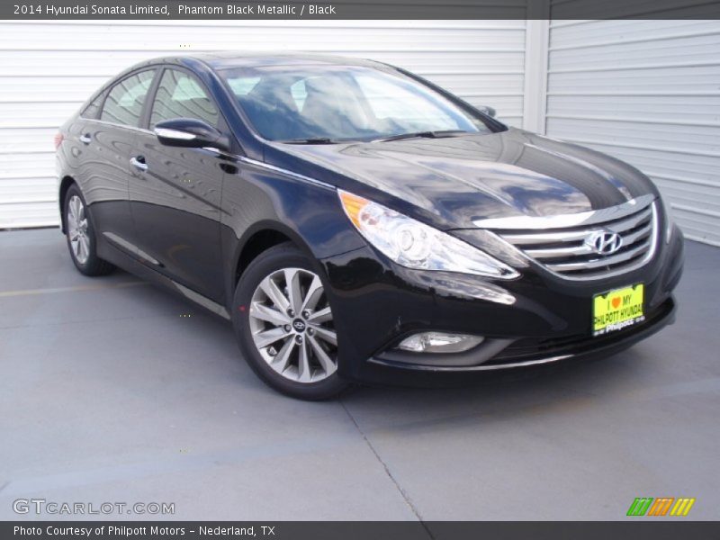Phantom Black Metallic / Black 2014 Hyundai Sonata Limited