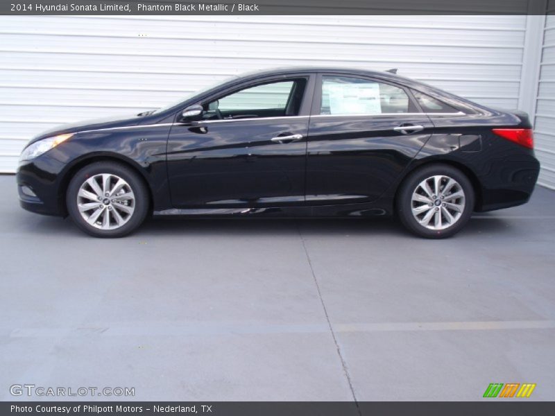 Phantom Black Metallic / Black 2014 Hyundai Sonata Limited