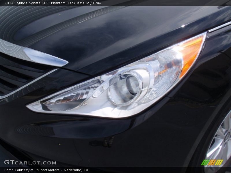 Phantom Black Metallic / Gray 2014 Hyundai Sonata GLS
