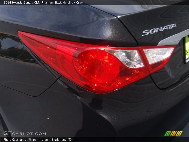 Phantom Black Metallic / Gray 2014 Hyundai Sonata GLS