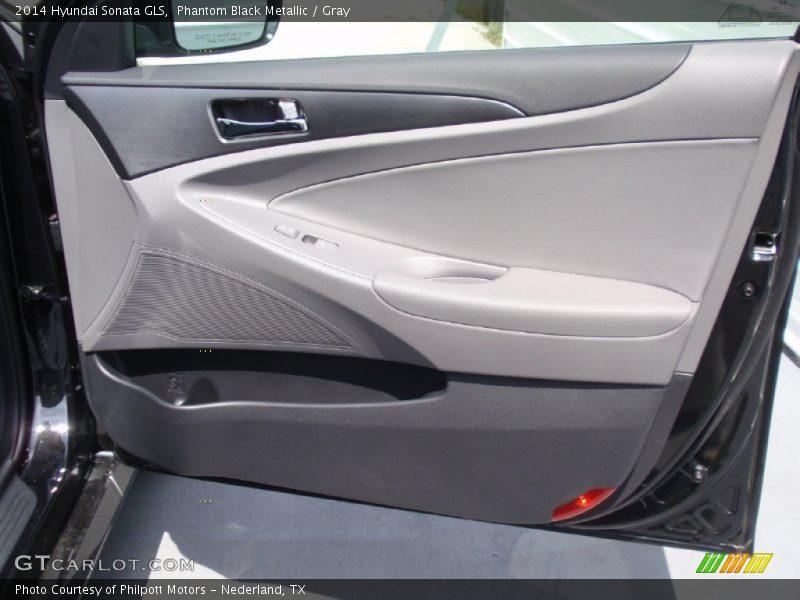 Phantom Black Metallic / Gray 2014 Hyundai Sonata GLS