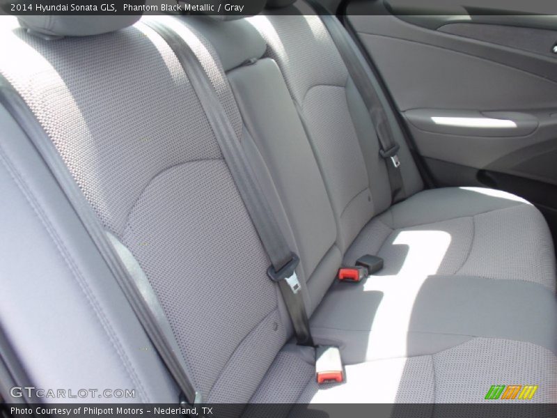 Phantom Black Metallic / Gray 2014 Hyundai Sonata GLS