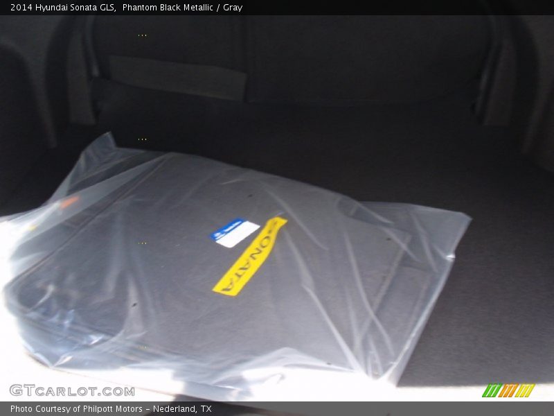 Phantom Black Metallic / Gray 2014 Hyundai Sonata GLS
