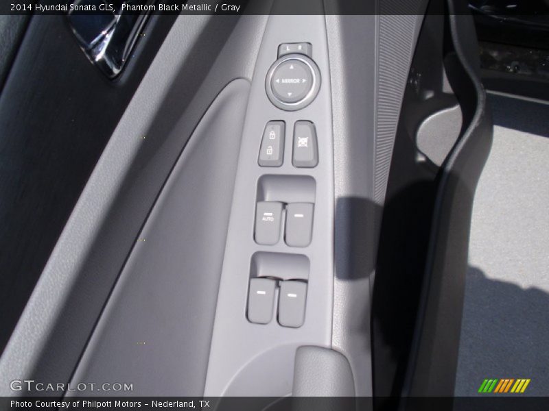 Phantom Black Metallic / Gray 2014 Hyundai Sonata GLS