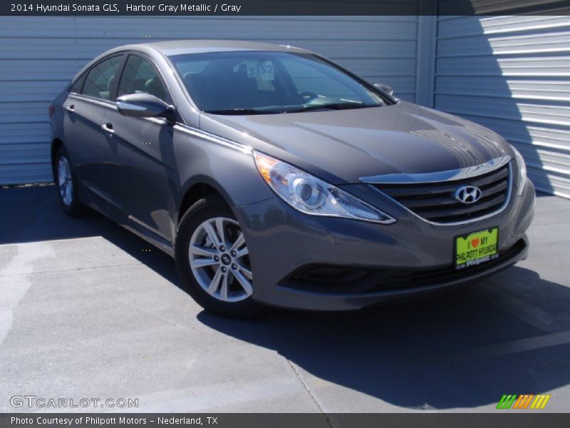 Harbor Gray Metallic / Gray 2014 Hyundai Sonata GLS