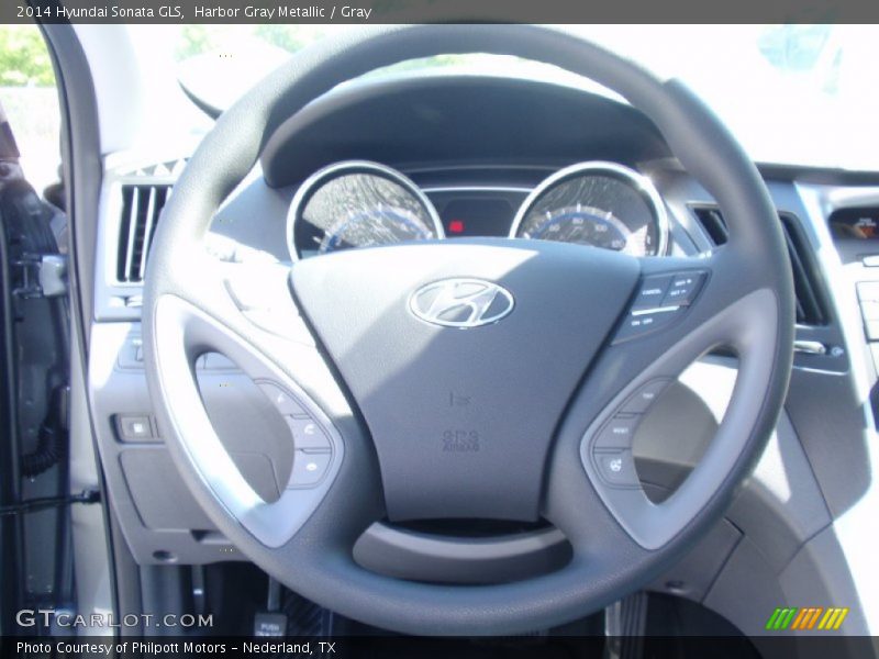 Harbor Gray Metallic / Gray 2014 Hyundai Sonata GLS