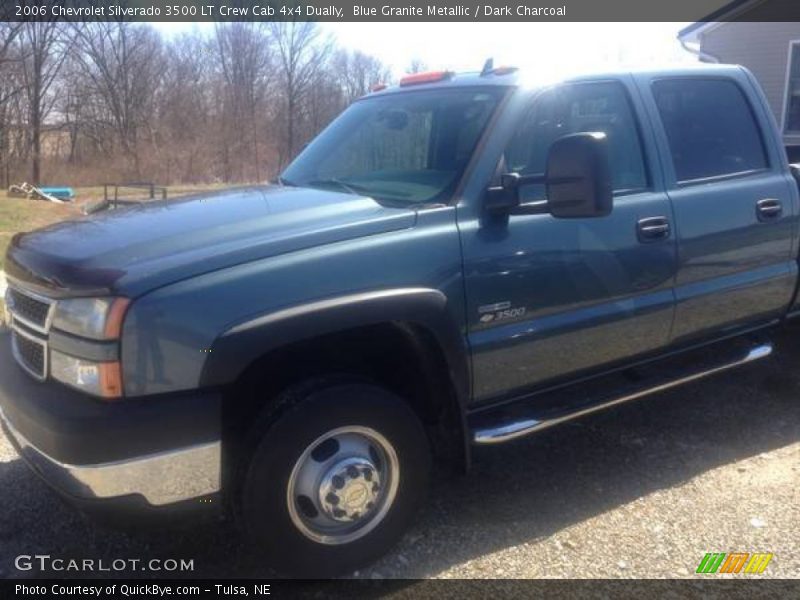 Blue Granite Metallic / Dark Charcoal 2006 Chevrolet Silverado 3500 LT Crew Cab 4x4 Dually