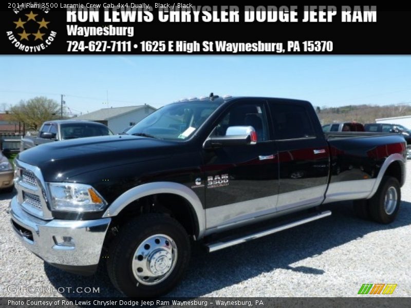 Black / Black 2014 Ram 3500 Laramie Crew Cab 4x4 Dually