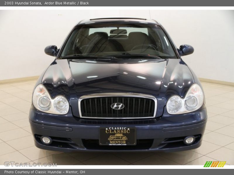 Ardor Blue Metallic / Black 2003 Hyundai Sonata
