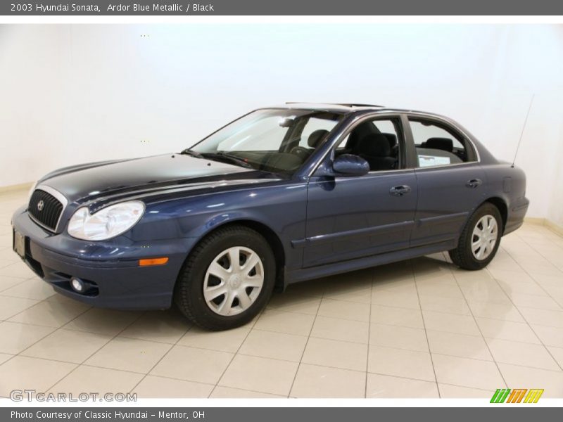 Ardor Blue Metallic / Black 2003 Hyundai Sonata