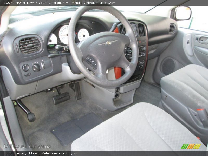 Bright Silver Metallic / Medium Slate Gray 2007 Chrysler Town & Country