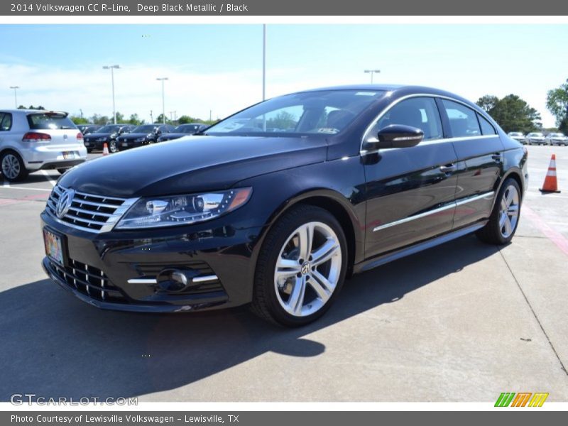 Deep Black Metallic / Black 2014 Volkswagen CC R-Line