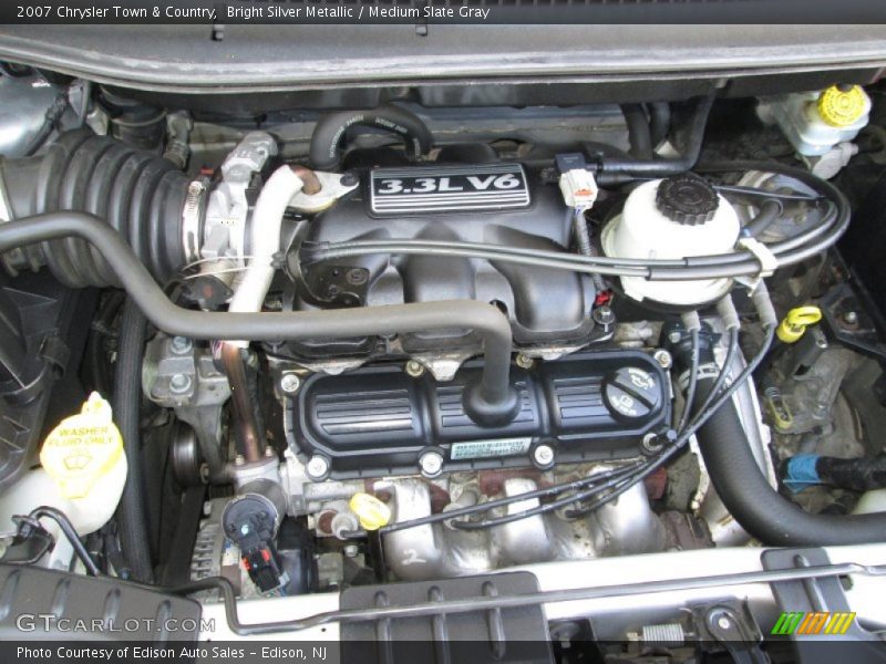 Bright Silver Metallic / Medium Slate Gray 2007 Chrysler Town & Country