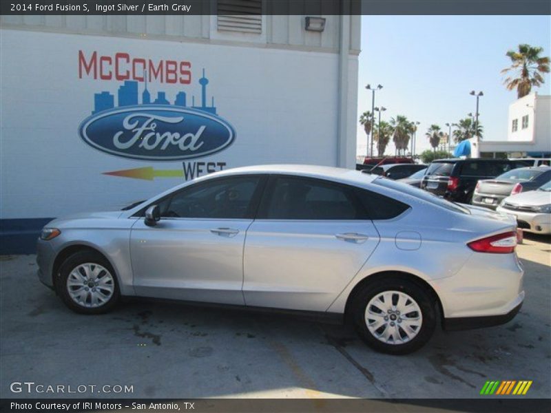 Ingot Silver / Earth Gray 2014 Ford Fusion S