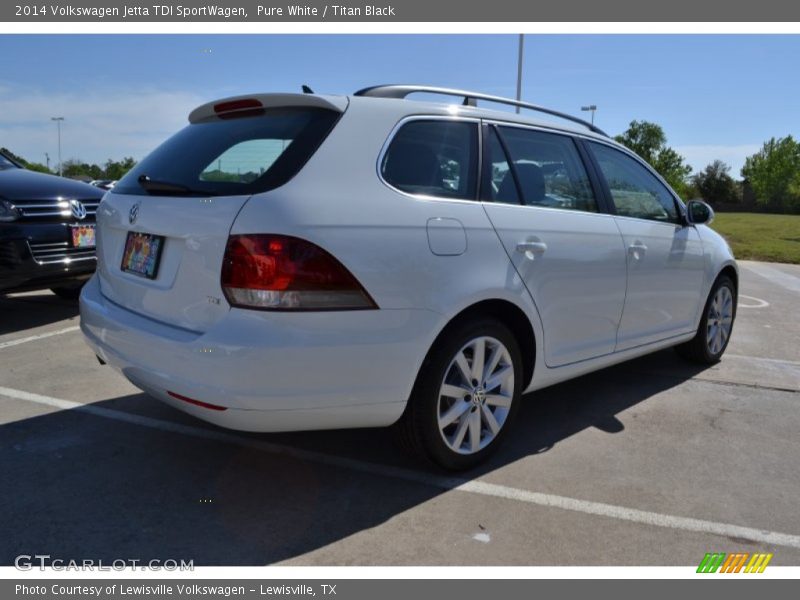Pure White / Titan Black 2014 Volkswagen Jetta TDI SportWagen