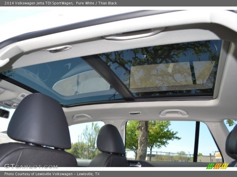Pure White / Titan Black 2014 Volkswagen Jetta TDI SportWagen