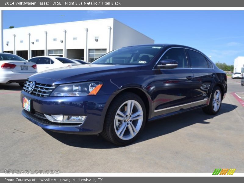 Night Blue Metallic / Titan Black 2014 Volkswagen Passat TDI SE