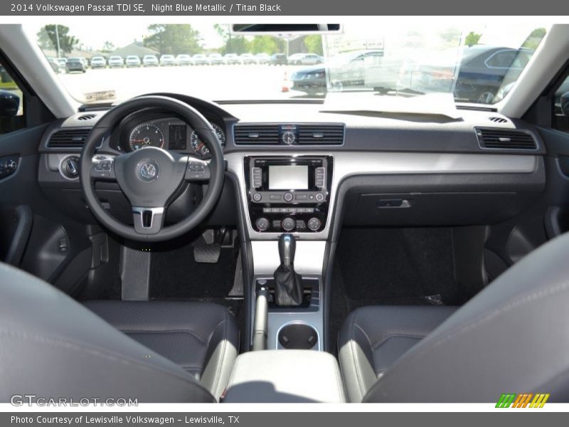 Night Blue Metallic / Titan Black 2014 Volkswagen Passat TDI SE
