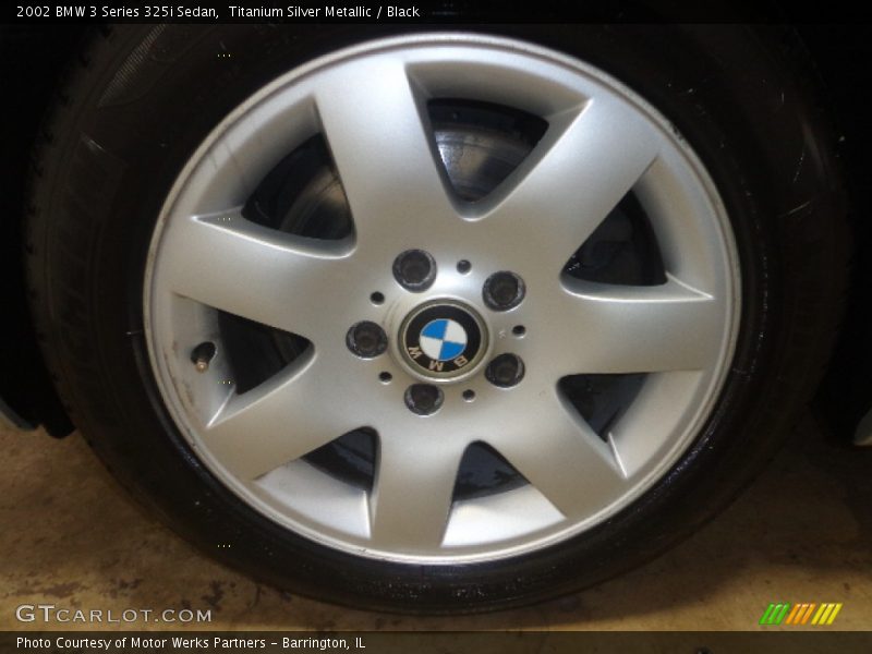 Titanium Silver Metallic / Black 2002 BMW 3 Series 325i Sedan