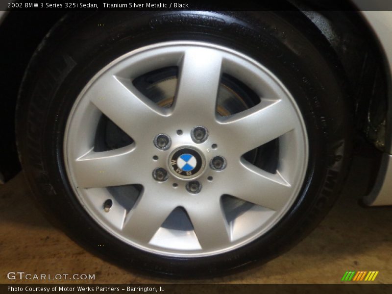 Titanium Silver Metallic / Black 2002 BMW 3 Series 325i Sedan