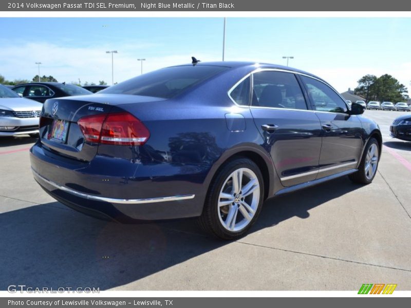 Night Blue Metallic / Titan Black 2014 Volkswagen Passat TDI SEL Premium