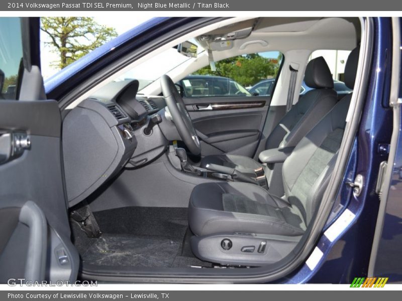 Night Blue Metallic / Titan Black 2014 Volkswagen Passat TDI SEL Premium