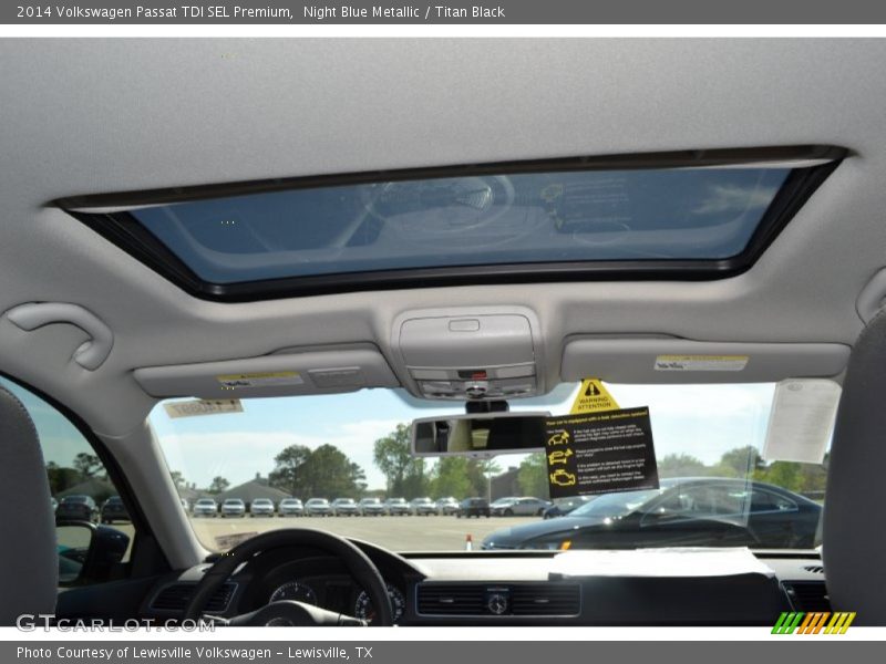 Night Blue Metallic / Titan Black 2014 Volkswagen Passat TDI SEL Premium