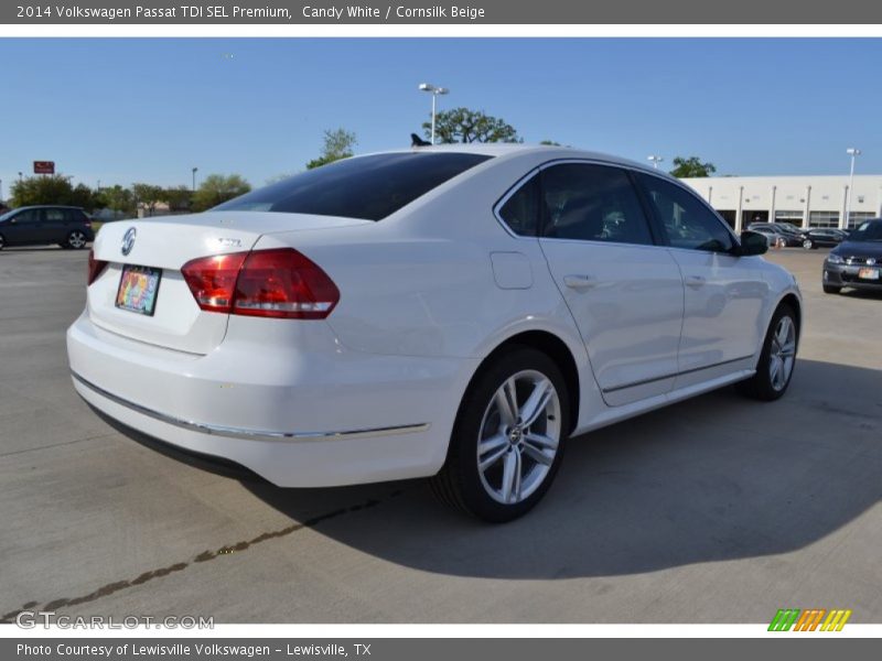 Candy White / Cornsilk Beige 2014 Volkswagen Passat TDI SEL Premium