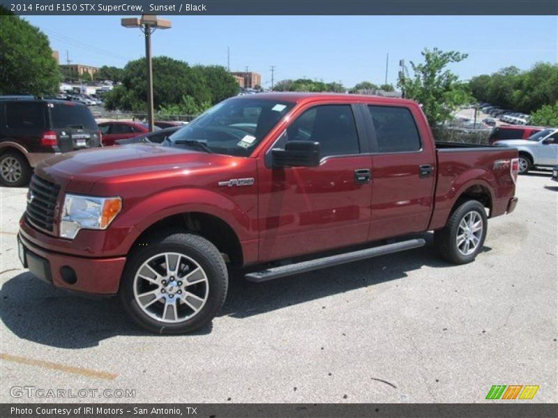Sunset / Black 2014 Ford F150 STX SuperCrew