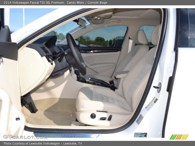Candy White / Cornsilk Beige 2014 Volkswagen Passat TDI SEL Premium