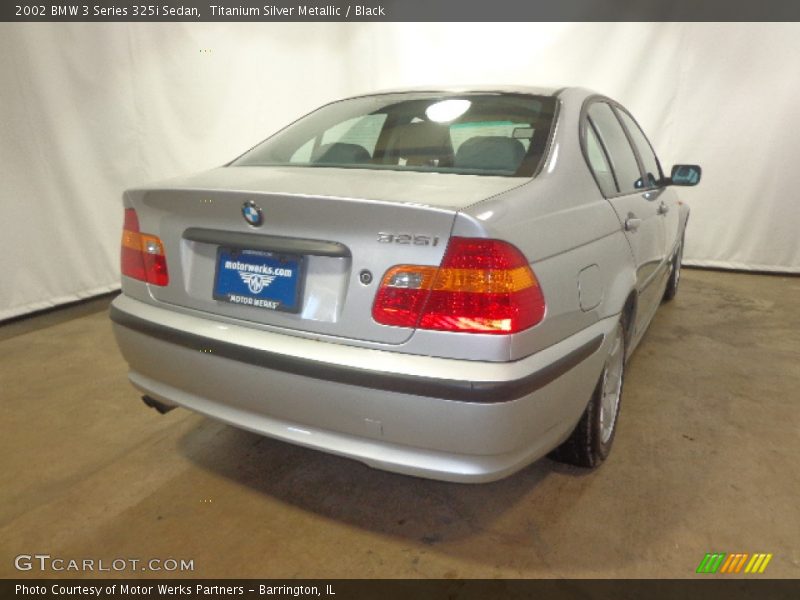 Titanium Silver Metallic / Black 2002 BMW 3 Series 325i Sedan