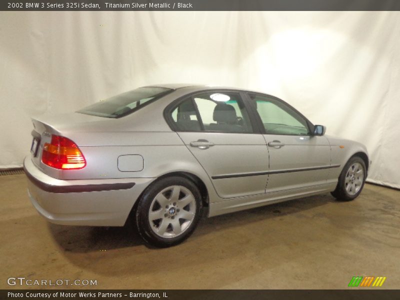 Titanium Silver Metallic / Black 2002 BMW 3 Series 325i Sedan
