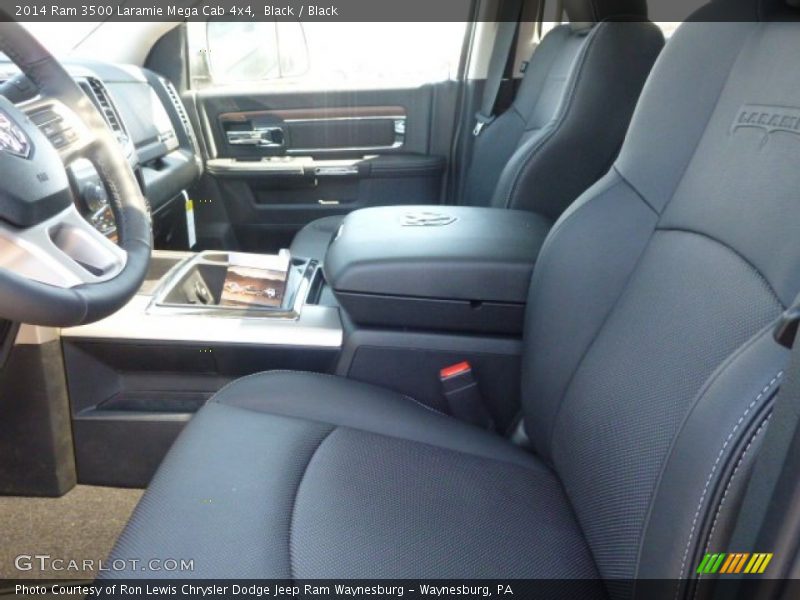 Front Seat of 2014 3500 Laramie Mega Cab 4x4
