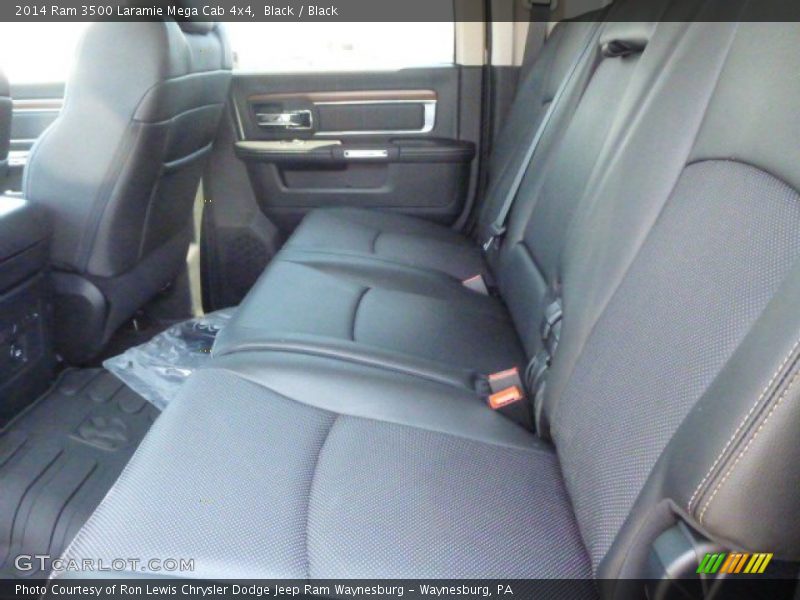 Rear Seat of 2014 3500 Laramie Mega Cab 4x4
