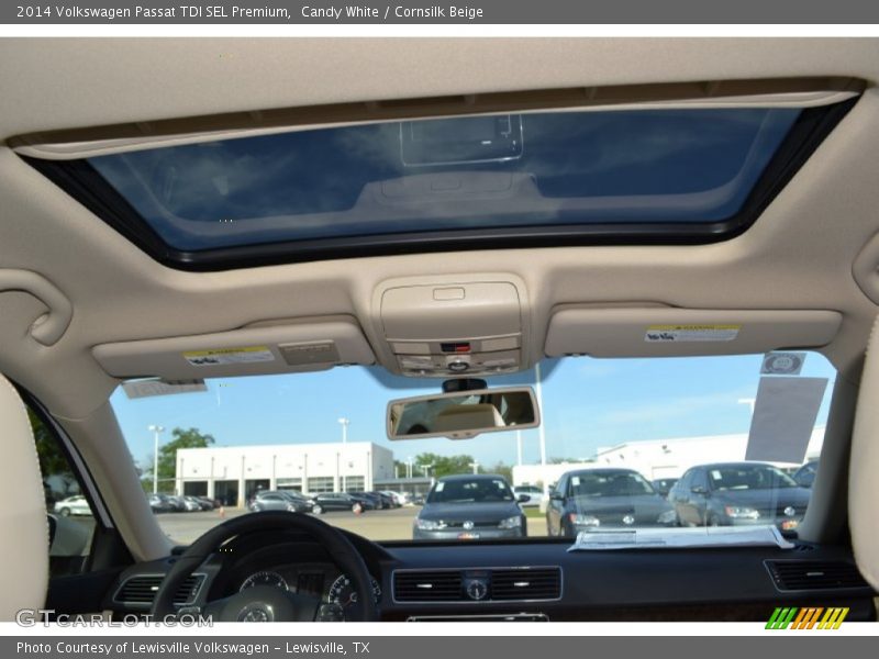 Candy White / Cornsilk Beige 2014 Volkswagen Passat TDI SEL Premium