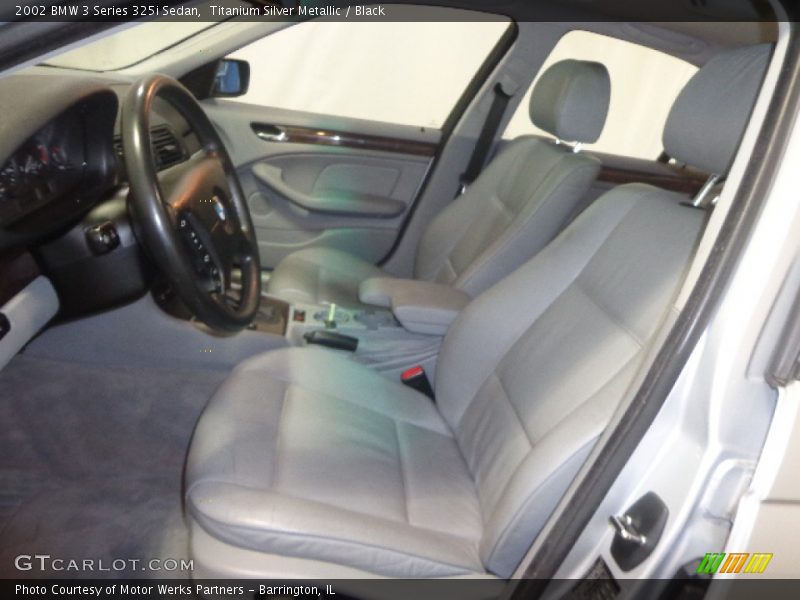 Titanium Silver Metallic / Black 2002 BMW 3 Series 325i Sedan