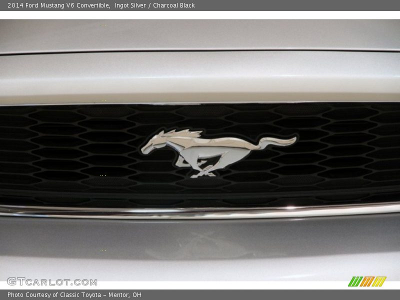 Ingot Silver / Charcoal Black 2014 Ford Mustang V6 Convertible