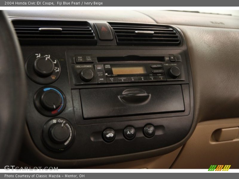 Fiji Blue Pearl / Ivory Beige 2004 Honda Civic EX Coupe