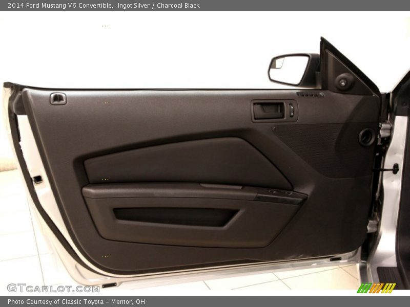 Ingot Silver / Charcoal Black 2014 Ford Mustang V6 Convertible