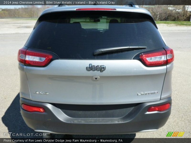 Billet Silver Metallic / Iceland - Black/Iceland Gray 2014 Jeep Cherokee Limited