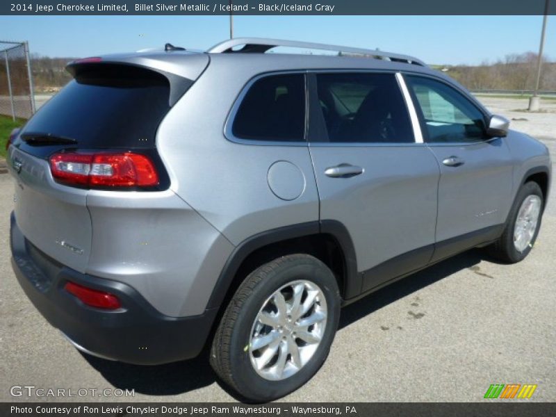 Billet Silver Metallic / Iceland - Black/Iceland Gray 2014 Jeep Cherokee Limited