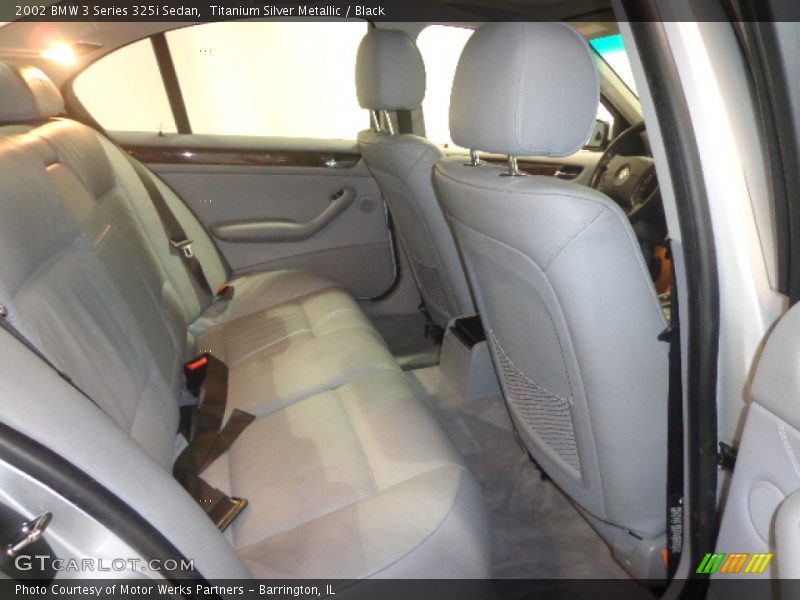 Titanium Silver Metallic / Black 2002 BMW 3 Series 325i Sedan